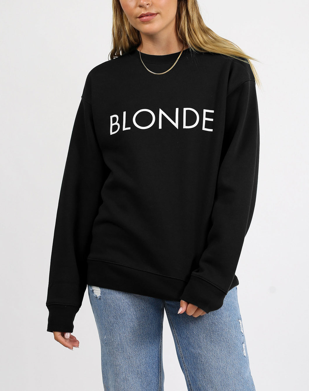 'Blonde' Classic Crew Neck Sweatshirt