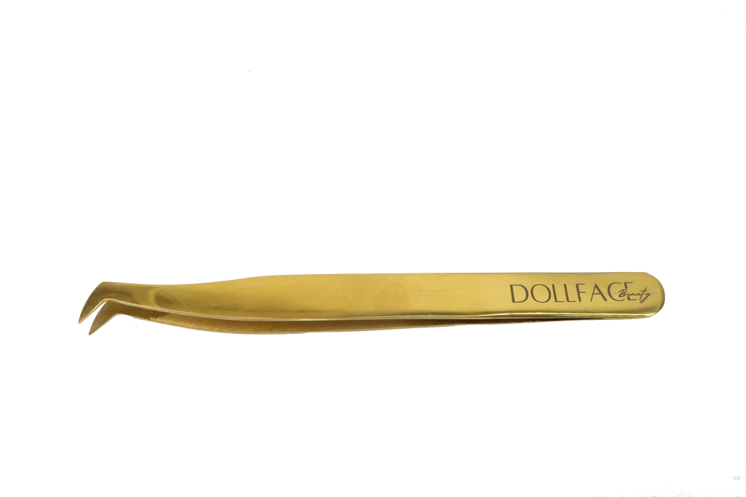 Dollface 24K Volume Curved Tweezers